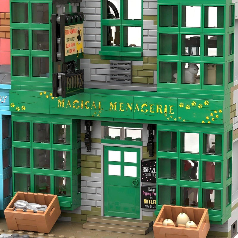 Magical Wizard Street Menagerie and Apothecary Building Kit | LEGO-Compatible MOC - 3