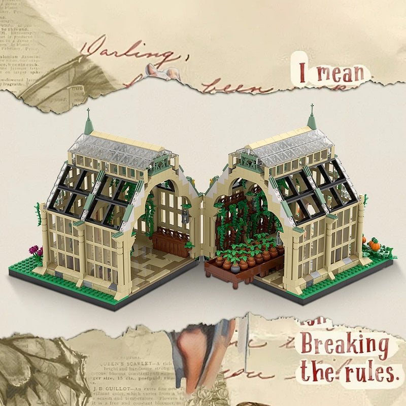 Magical Wizarding School Greenhouse Building Kit | LEGO-Compatible MOC - 2
