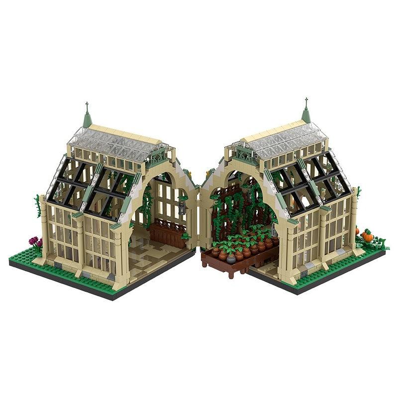 Magical Wizarding School Greenhouse Building Kit | LEGO-Compatible MOC - 8