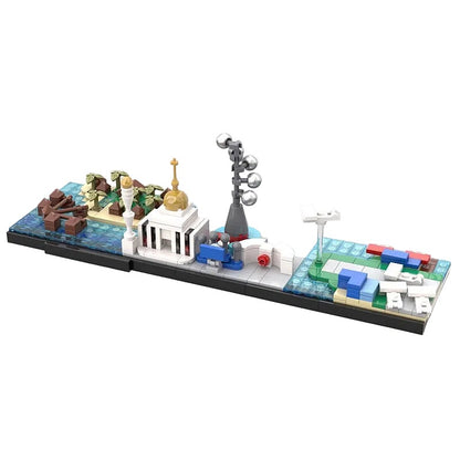 Maldives Skyline MOC Tropical Island Architecture Building Kit - 1