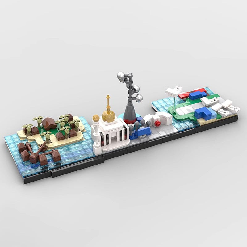 Maldives Skyline MOC Tropical Island Architecture Building Kit - 2