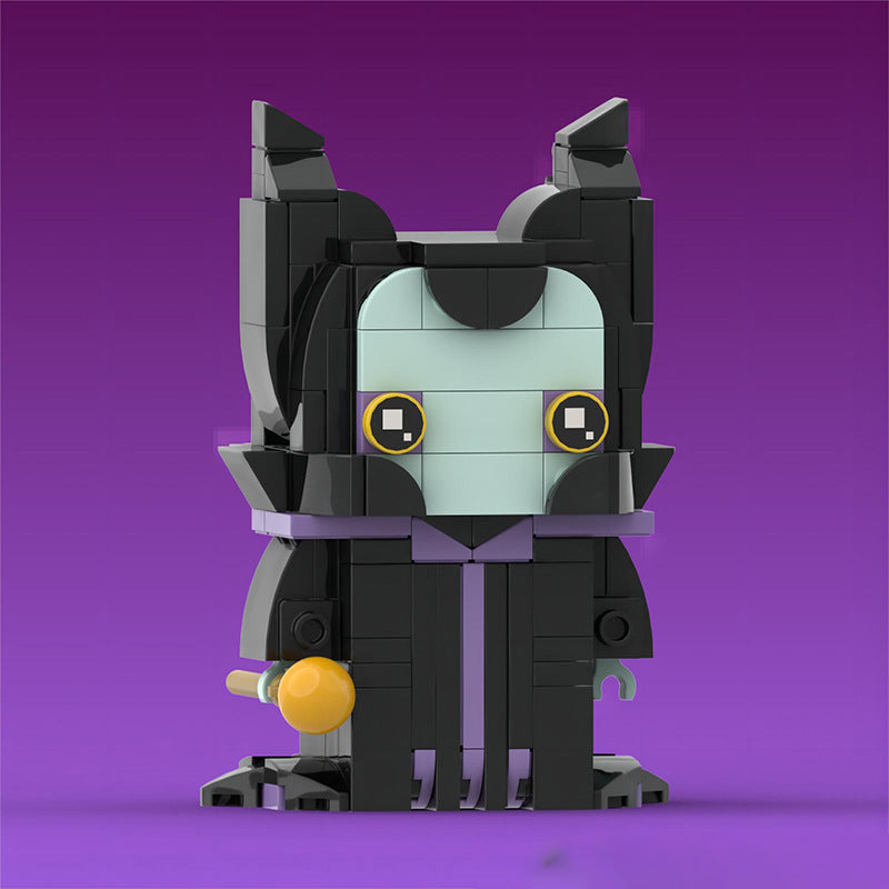 maleficent brickheadz building kit | sleeping beauty | moc-135534 - 2