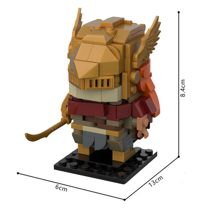 malenia blade of miquella brickheadz building kit | elden ring | moc-239867 - 4