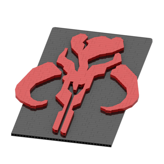 mandalorian mosaic building set | star wars | moc-28639 - 2