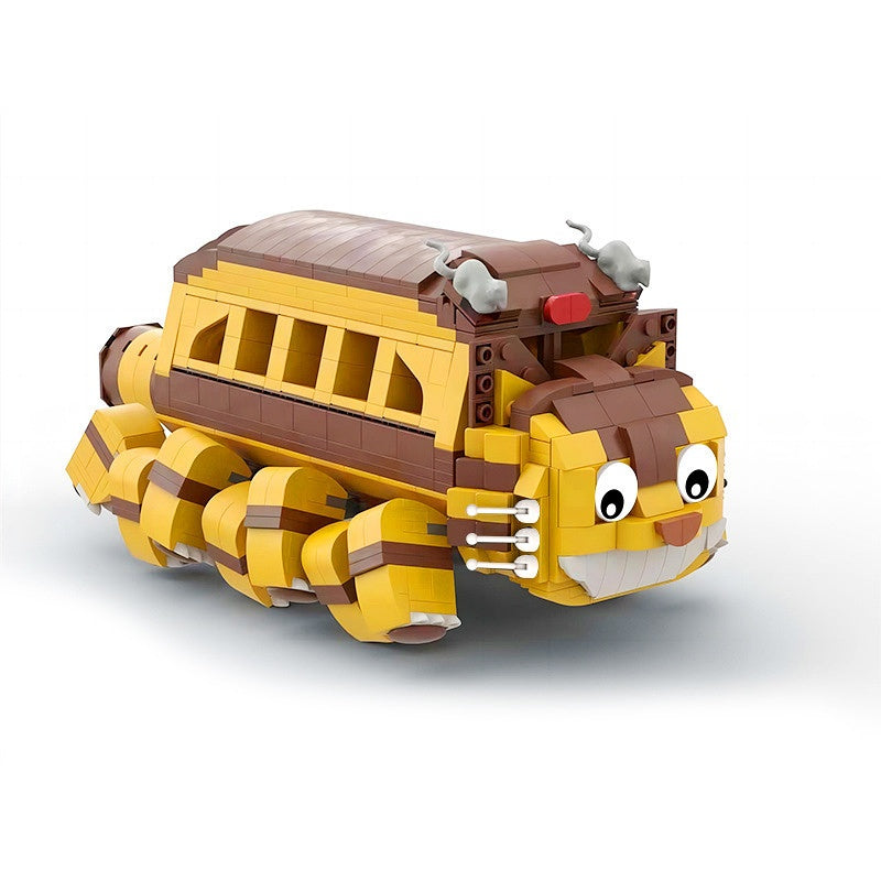 Many-Legged Grinning Cat Bus MOC Building Kit | Fantasy Creature Vehicle - 2