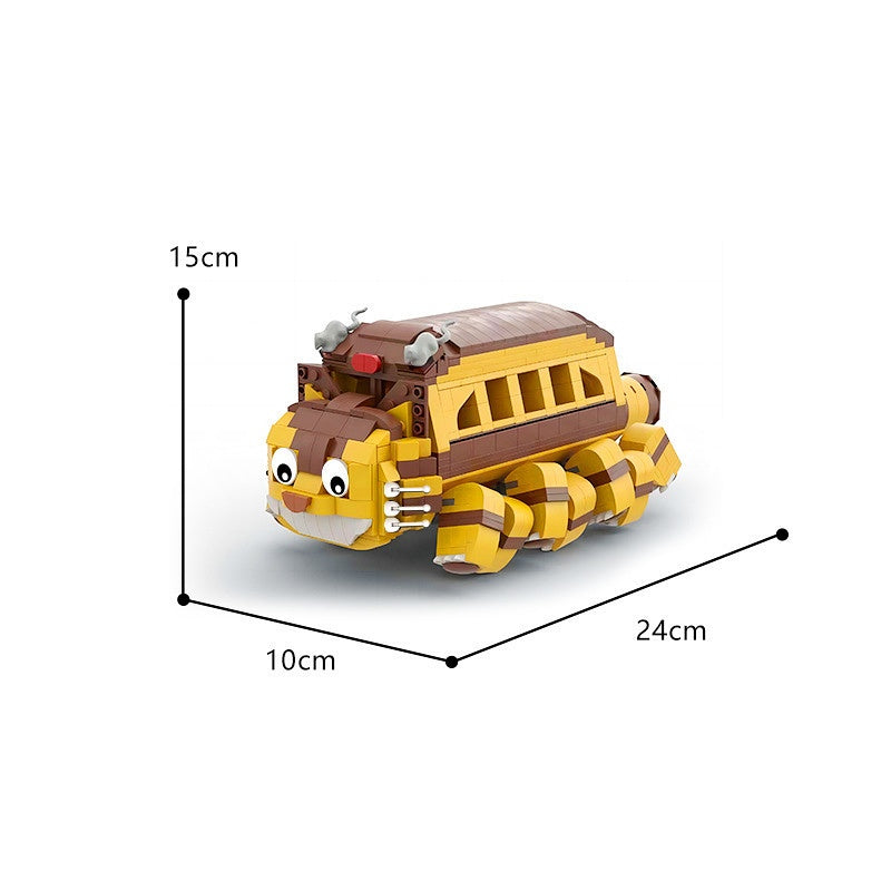 Many-Legged Grinning Cat Bus MOC Building Kit | Fantasy Creature Vehicle - 3
