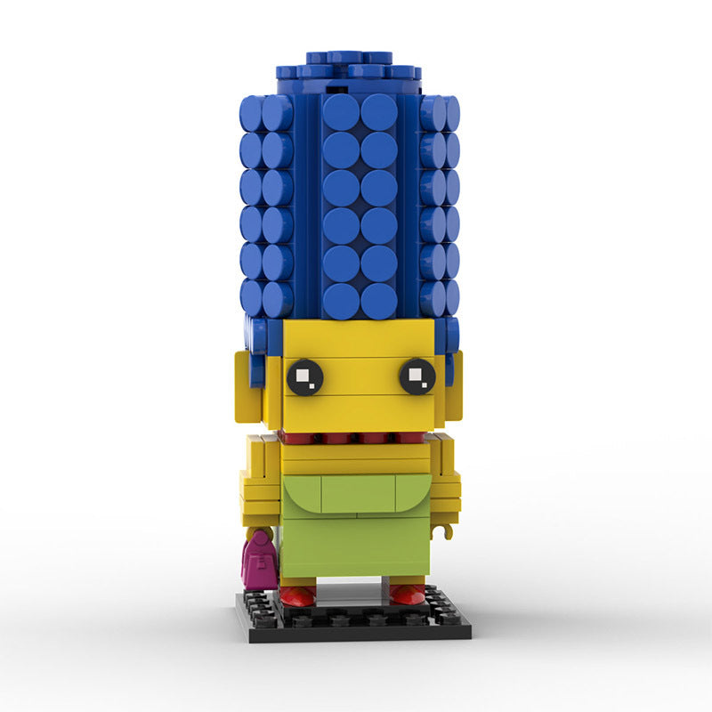 marge simpson brickheadz building set | moc-70360 - 1