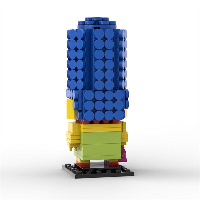 marge simpson brickheadz building set | moc-70360 - 2