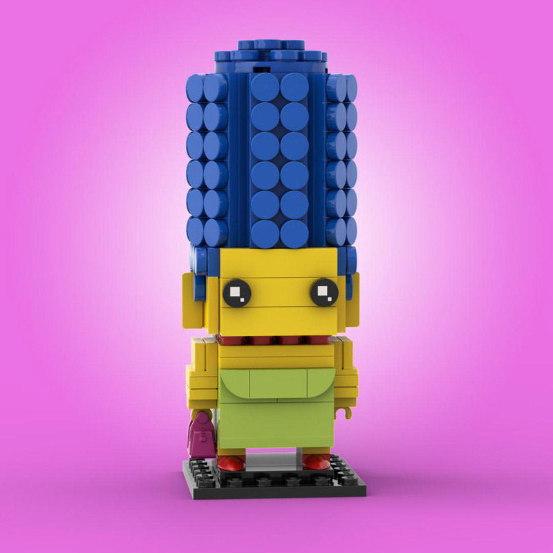 marge simpson brickheadz building set | moc-70360 - 3