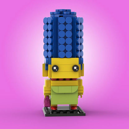 marge simpson brickheadz building set | moc-70360 - 3