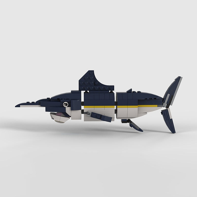 Marlin MOC Building Kit | Ocean Fish Animal Figure Model - 2