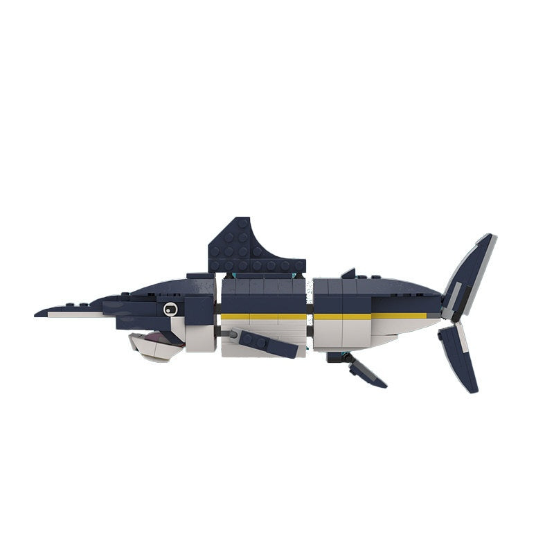 Marlin MOC Building Kit | Ocean Fish Animal Figure Model - 3
