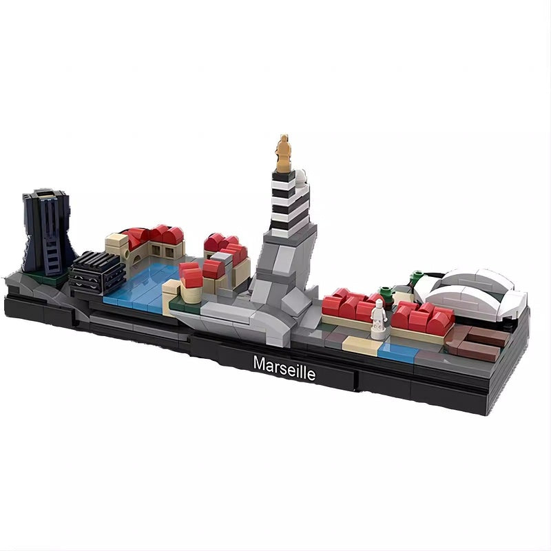 Marseille Waterfront Skyline MOC Building Kit - 1