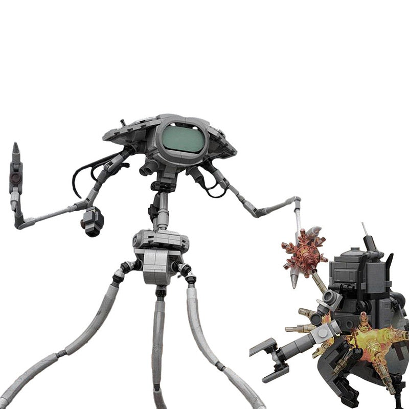 Martian Fighting Machine MOC Building Kit | Alien Mecha Robot Model - 5