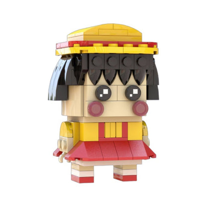 maruko chan brickheadz building toy set | lego-compatible | 132 pcs - 2