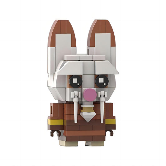 master shifu brickheadz building kit | kung fu panda | moc-178333 - 1