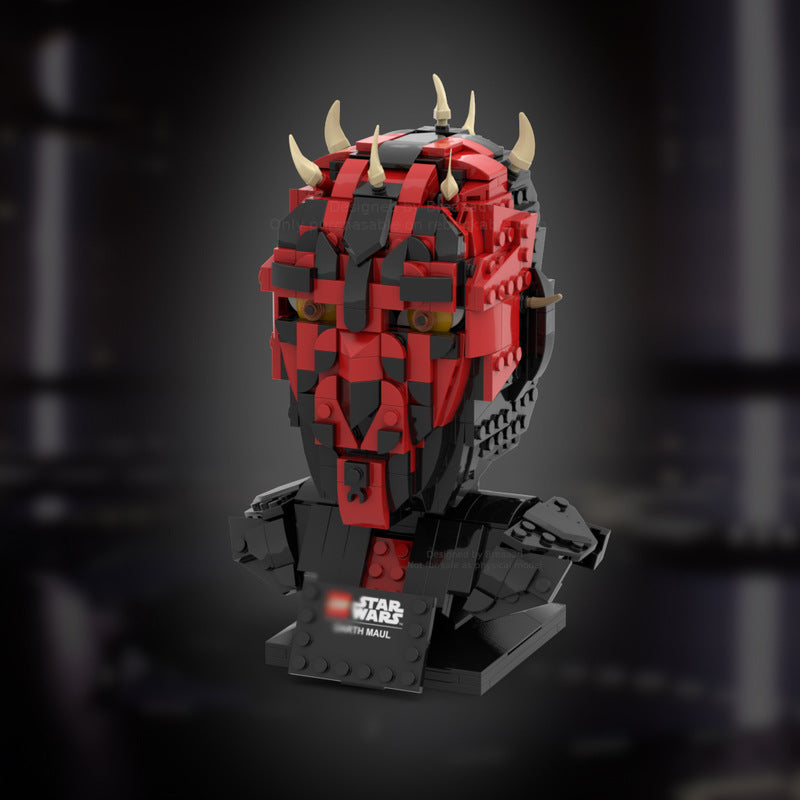 maul helmet building set | star wars | moc-82933 - 1