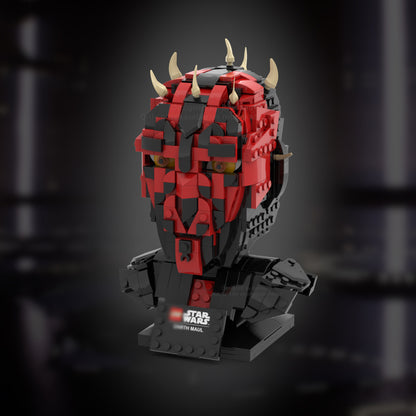 maul helmet building set | star wars | moc-82933 - 1