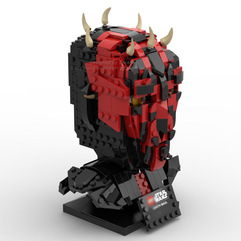 maul helmet building set | star wars | moc-82933 - 2