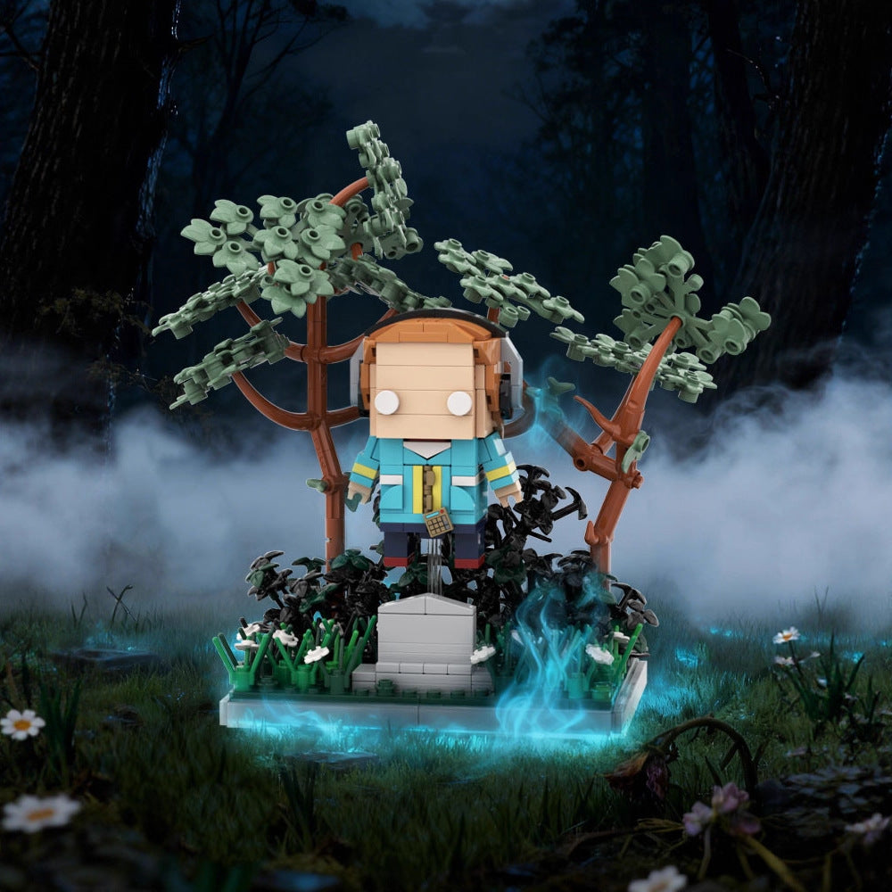 max in the graveyard building kit | stranger things | lego compatible moc - 1