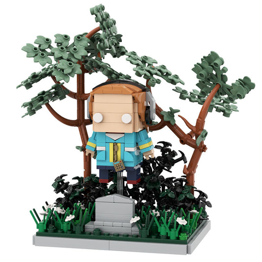 max in the graveyard building kit | stranger things | lego compatible moc - 3