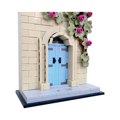 Mdina Blue Door Malta Building Kit | LEGO-Compatible MOC - 5