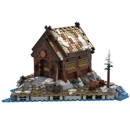 Mead Hall & Campfire Building Kits | Viking Village Expansion | LEGO-Compatible MOC - 1