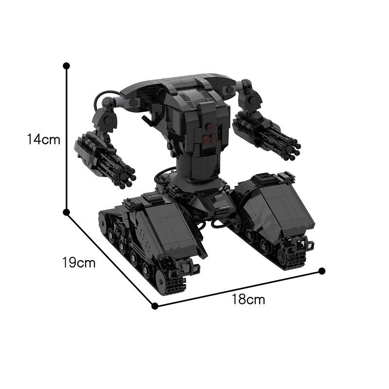 Mech Tank Hunter Killer X1 MOC Building Kit | Armored Robot Model - 5