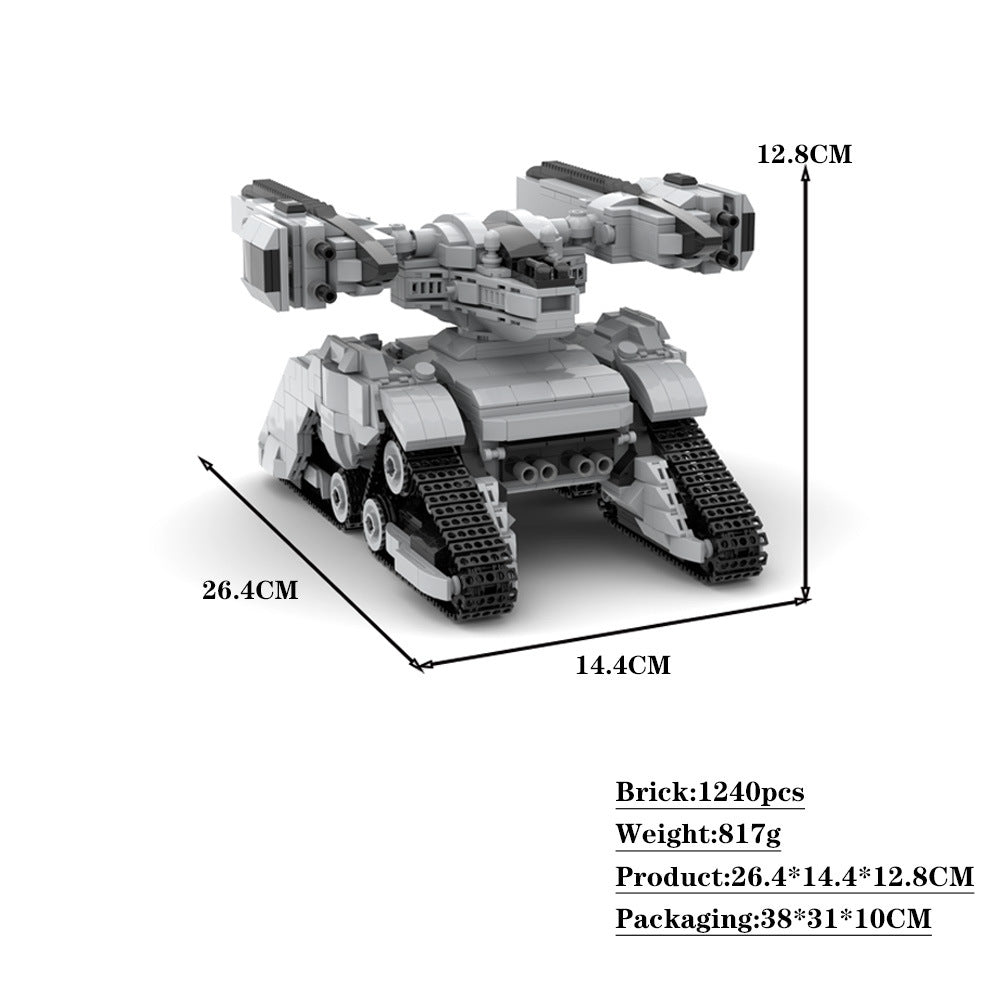 mech tank hunter killer x2 building set | moc-58638 - 4