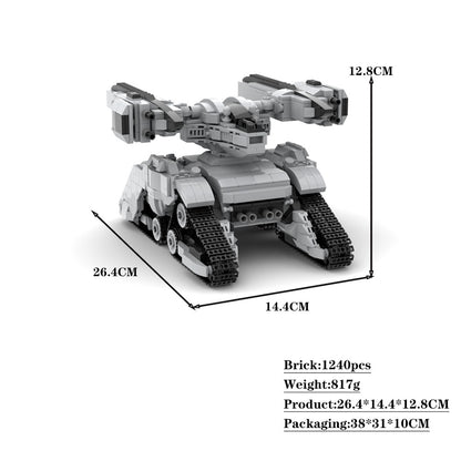 mech tank hunter killer x2 building set | moc-58638 - 4