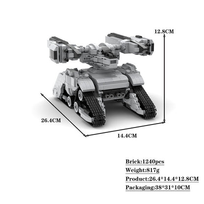 Mech Tank Hunter Killer X2 MOC Building Kit | Futuristic Armored Vehicle - 4