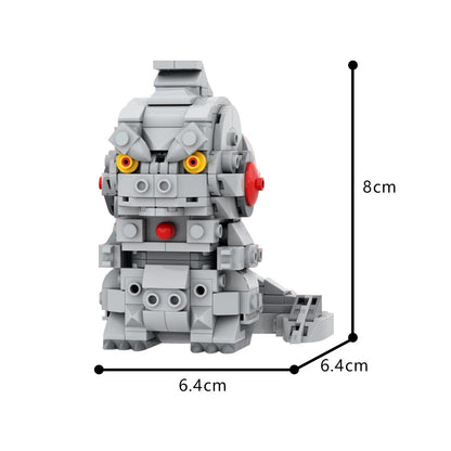 mechagodzilla brickheadz | godzilla minus one | moc-195226 - 3