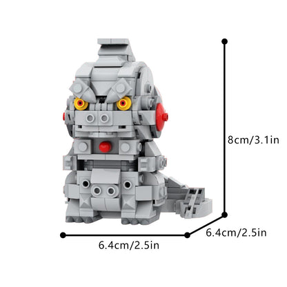 mechagodzilla brickheadz | godzilla minus one | moc-195226 - 4
