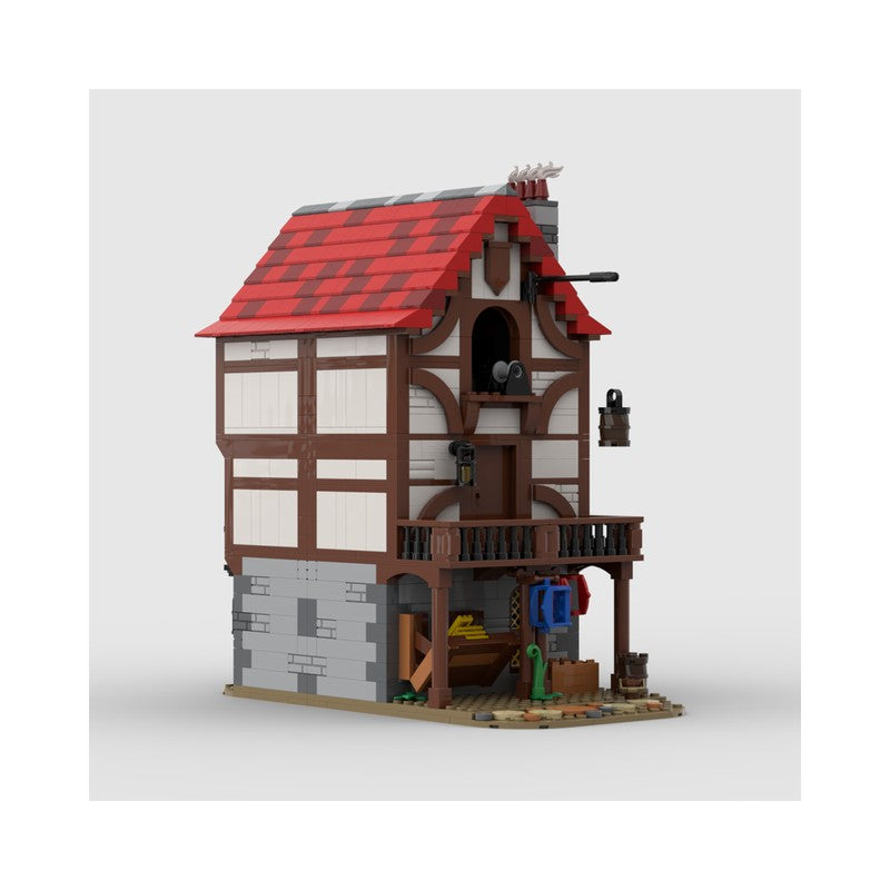 Medieval Alley's Inn Building Kit | LEGO-Compatible MOC - 2