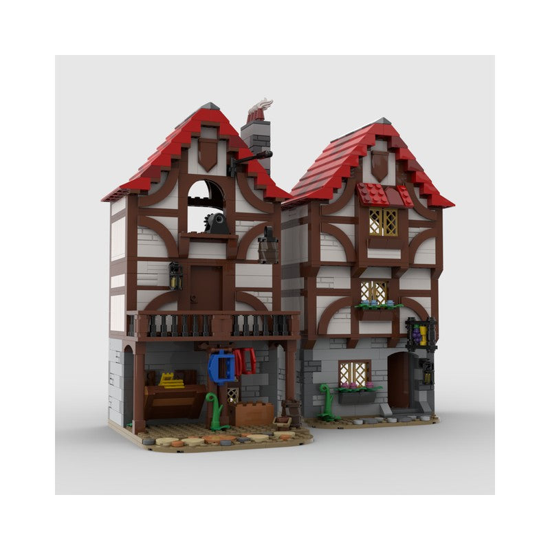Medieval Alley's Inn Building Kit | LEGO-Compatible MOC - 4