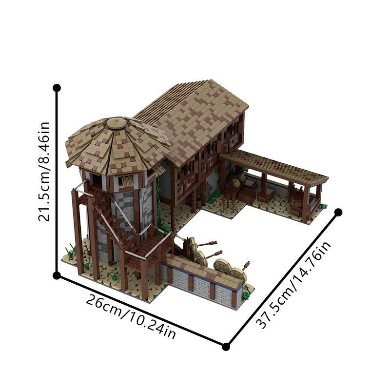 Medieval Archery Range MOC Building Kit | Fantasy Castle Training Ground - 3