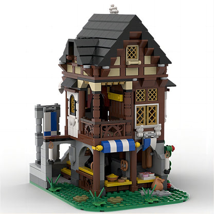 Medieval Bakery Shop MOC Modular Architecture Building Kit - 3