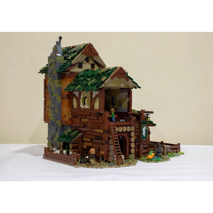 Medieval Barn MOC Village Architecture Building Kit - 4