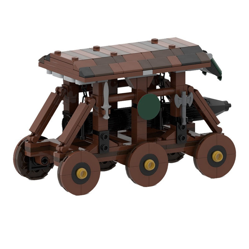 Medieval Battering Ram MOC Building Kit | Castle Siege Machine Model - 2