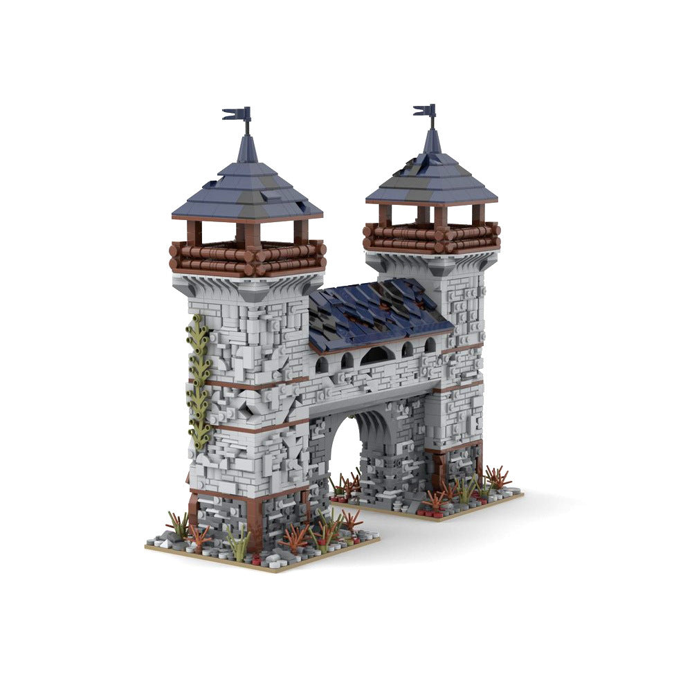 medieval black falcon outpost building set | moc-85157 - 2
