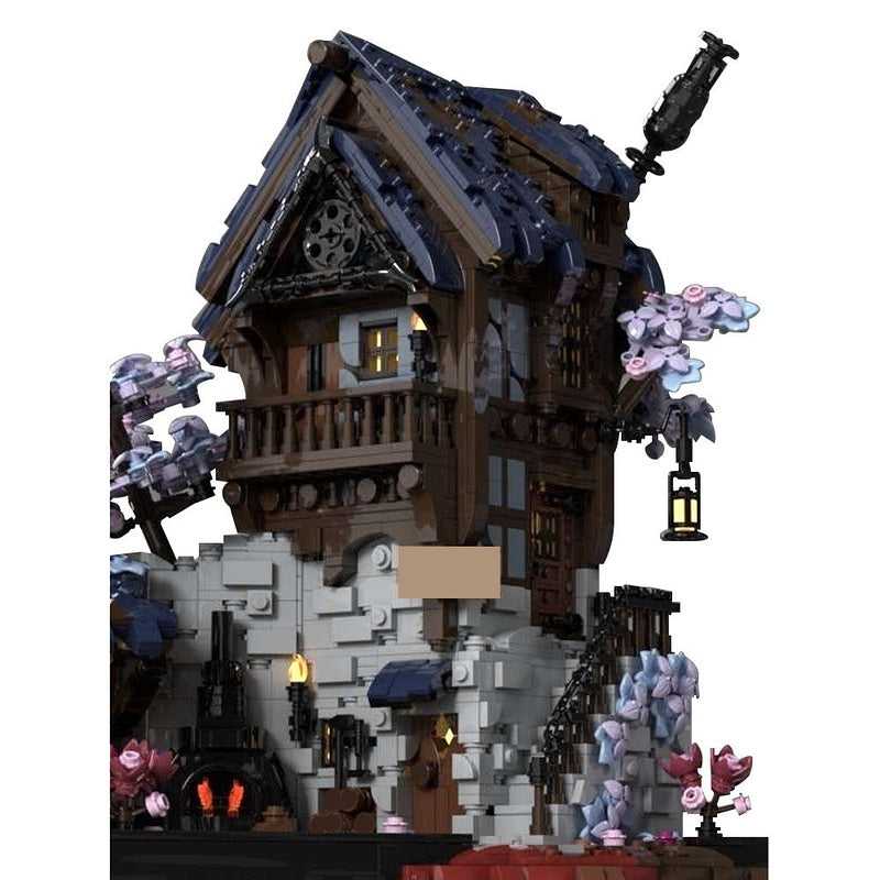 Medieval Blacksmith Forge MOC Building Kit | Historic Workshop Model - 3