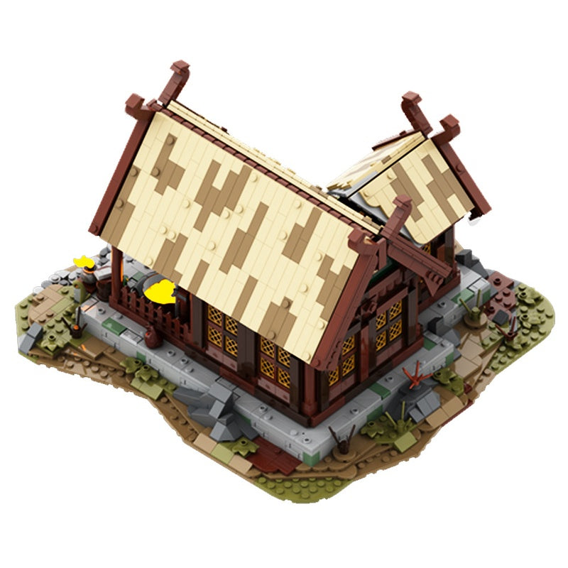 Medieval Blacksmith House MOC Building Kit | Fantasy Workshop - 1