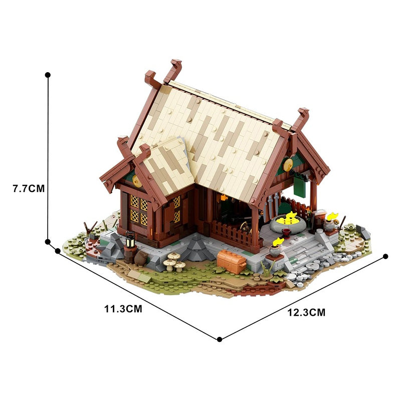 Medieval Blacksmith House MOC Building Kit | Fantasy Workshop - 4