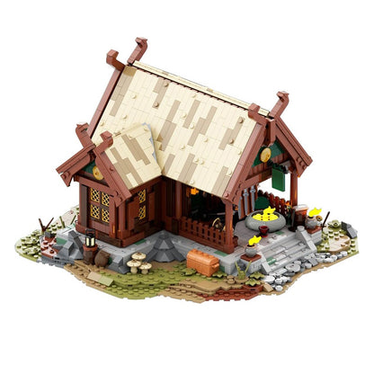 Medieval Blacksmith House MOC Building Kit | Fantasy Workshop - 5