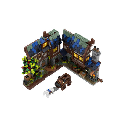 Medieval Blacksmith Nook Building Kit | LEGO-Compatible MOC - 1