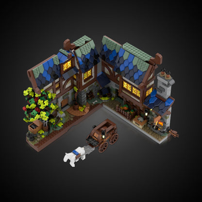 Medieval Blacksmith Nook Building Kit | LEGO-Compatible MOC - 2