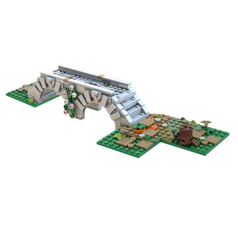 Medieval Bridge MOC Building Kit | Historic Architecture Model - 3