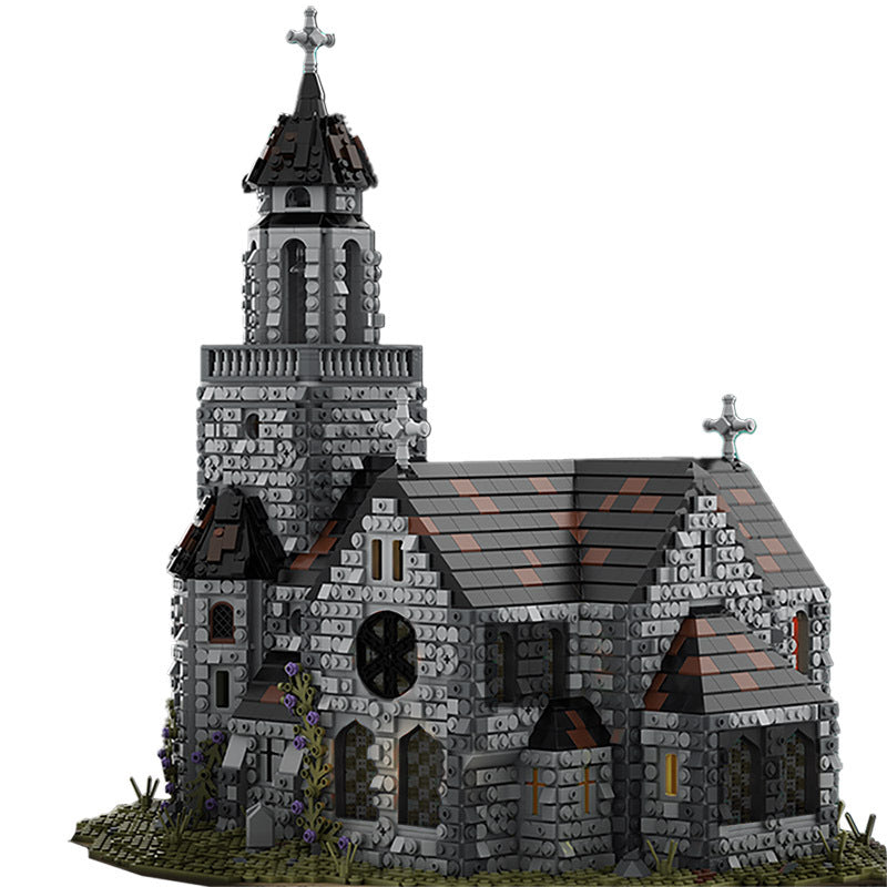 Medieval Cathedral Building Kit | LEGO-Compatible MOC - 1