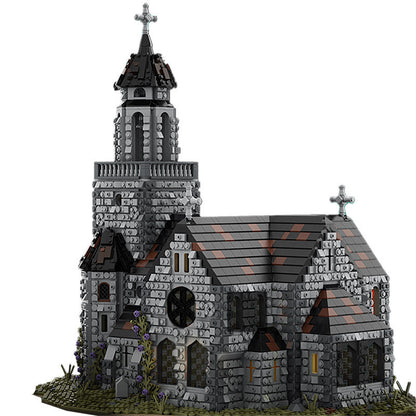 Medieval Cathedral Building Kit | LEGO-Compatible MOC - 1