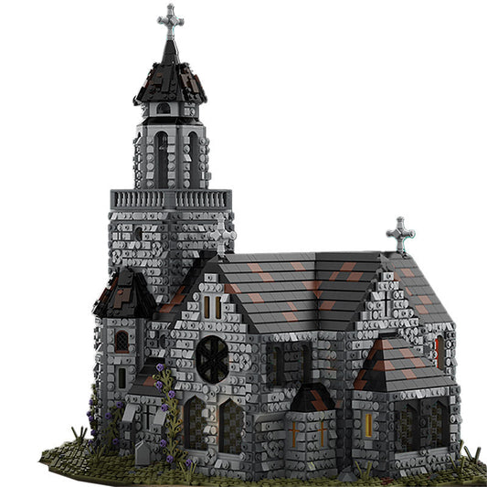 Medieval Cathedral Building Kit | LEGO-Compatible MOC - 1